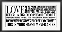 Be Passionate 1 Framed Print