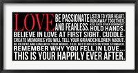 Be Passionate 2 Framed Print