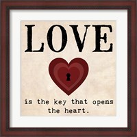 Framed Love is the Key