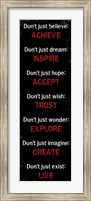Framed Achieve Inspire Accept 2