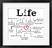 Life Chart 1 Framed Print