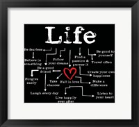 Framed Life Chart 2