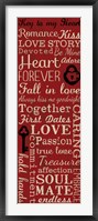 Key to My Heart 2 Framed Print