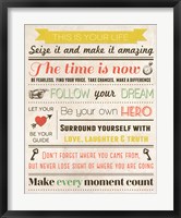 This Is Your Life 7 Framed Print