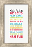 Framed Kids Rules