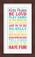 Framed Kids Rules