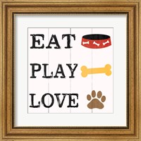 Framed Eat Play Love - Dog 2