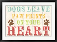 Framed Dogs Leave Paw Prints 1