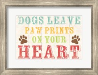 Framed Dogs Leave Paw Prints 1