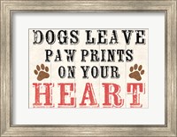 Framed Dogs Leave Paw Prints 2