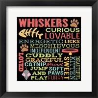 Whiskers Framed Print