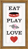 Framed Eat Play Love - Cat 2