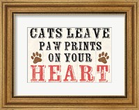 Framed Cats Leave Paw Prints 2