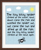 Framed Itsy Bitsy Spider