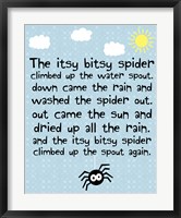 Framed Itsy Bitsy Spider