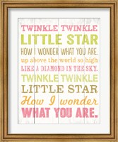 Framed Twinkle Twinkle 1