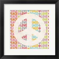 Framed Peace Love 2