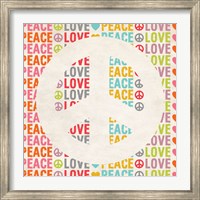 Framed Peace Love 2