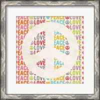Framed Peace Love 2