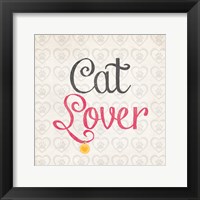 Cat Lover Framed Print