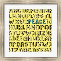 Framed Peace Alphabet