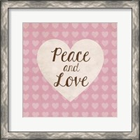 Framed Peace and Love