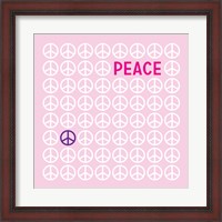 Framed Peace Pink