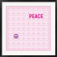 Framed Peace Pink