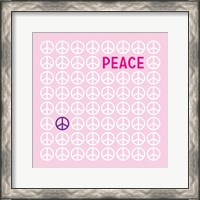 Framed Peace Pink