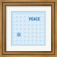 Framed Peace Blue