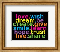 Framed Love Wish Dream