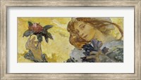 Framed Woman with Rose
