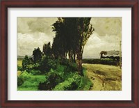 Framed Railway in a landscape, 1890-95