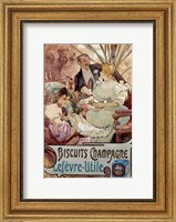 Framed Champagne Biscuits, 1897