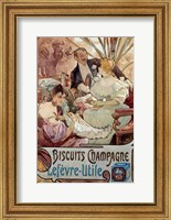 Framed Champagne Biscuits, 1897