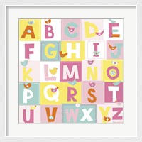 Framed Birdie Alphabet