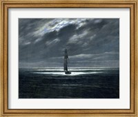 Framed Sea-Piece by Moonlight