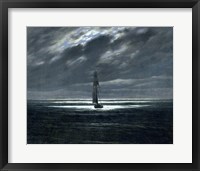 Framed Sea-Piece by Moonlight