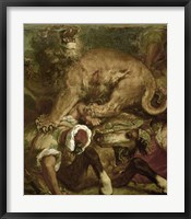 Framed Lion Hunt