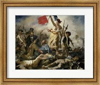 Framed Liberty Leading the People, 1830