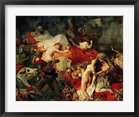 Framed Death of Sardanapalus, 1827