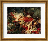 Framed Death of Sardanapalus, 1827