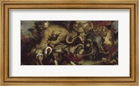 Framed Lion Hunt, 1855