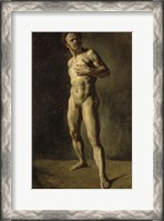 Framed Study of a Male Nude