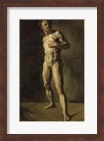 Framed Study of a Male Nude