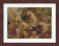Framed Lion Hunt, c 1854