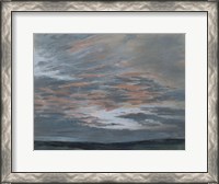 Framed Study of Sky with Setting Sun, c. 1849