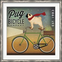 Framed Pug on a Bike