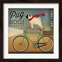 Framed Pug on a Bike