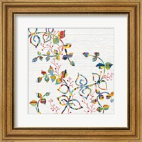 Framed Rainbow Vines with Berries
